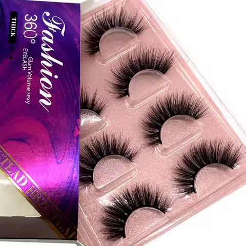 HBZGTLAD False Eyelash 3D Mink Lash 100% Cruelty Free Lashes Cilios Dramatic Reusable Natural Eyelas