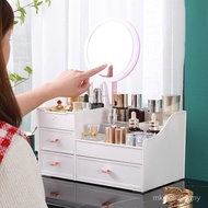 With Mirror Dressing Table Storage Box Storage Box Storage Box Shelf Influencer Cosmetics Desktop Or