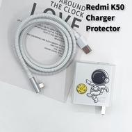 Cute Cartoon Charger Protector Set for Redmi K50 E-Sports Edition 120W Charger Protective Cover Data