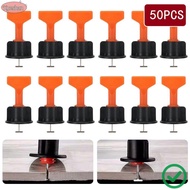 XUESHAN 50pcs Tile Leveler Spacers, 0.9mm Leveling Clips Tile Laying Clips, Floor Tile Leveling Tile