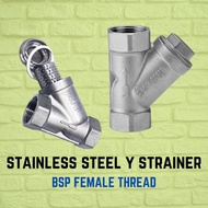 Stainless Steel Y Strainer BSP Thread Y Shaped Filter Valve Female Thread