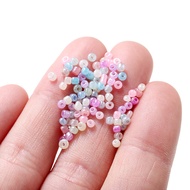 St.kunkka 1200Pcs 2mm Sweets Color Charm Czech Glass Beads Cute Bulk Small Bead For DIY Bracelet Handicraft Jewelry Making Supplies