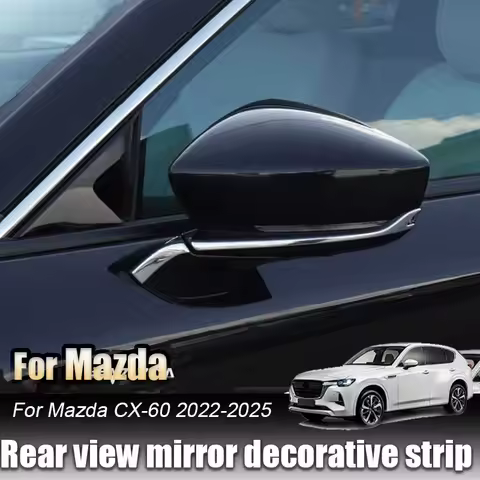 For Mazda CX-60 CX60 2022 2024 2025 Rear view mirror decorative strip Stickers Exterior Modification