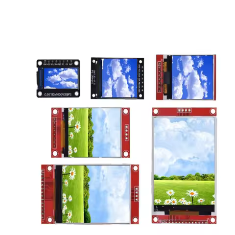 TFT Display 0.96/1.3/1.44/1.77/1.8/2.0/2.4/2.8 inch IPS 7P SPI HD 65K Full Color LCD Module ST7735 D