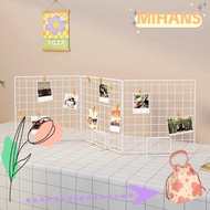 MIH Display Rack, Grid Frame Grid Storage Rack, Creative with Base Metal Jewelry Booth Rack For Grid