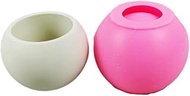 Circle Planter Silicone Mold Round Plaster Flower Pot Mold DIY Candle Cup Mold for Resin Pen Holder 
