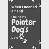 When I needed a hand, I found my Pointer Dog’’s paw: For Pointer Puppy Fans