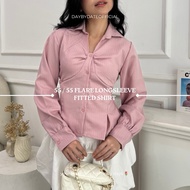 KEMEJA 55 / 55 Flare Longsleeve Fitted Shirt | Daybydate | Fitted Shirt Women's Fitted Shirt Fitted 