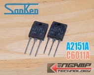 (1คู่) [TR] A2151A + C6011A SANKEN PNP NPN TR 15A 230V 160W