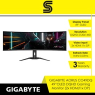 GIGABYTE AORUS CO49DQ OLED DQHD 49" Gaming Monitor (144Hz/0.03ms/2x HDMI/1x HDMI/1x Type-C)