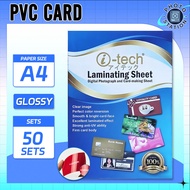 I-Tech PVC Sheet 50 Sheet Use For Making ID A4 size