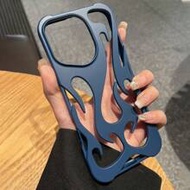 เคสโทรศัพท์ TPU ป้องกันการตก ลายเปลวไฟ ดีไซน์กลวง เป็นมิตรกับผิว รุ่นใหม่ เข้ากันได้กับ iPhone 15 Pr