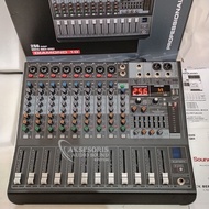 mixer mini bluetoot Mixer Soundqueen Diamond 10 Chanel  Efek Digital Reverb 256dsp Compress USB Blue