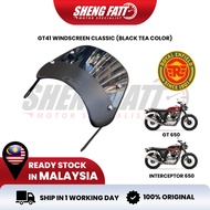 K-SPEED-GT41 Windscreen Classic black tea color for Royal Enfield GT 650 & Interceptor 650 Shengfatt
