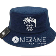 [MEZAME] 15SS Stussy 牛仔漁夫帽 深藍色 夏日 沙灘 夏日 男女 情侶 Champion參考(海外代購・賣場另有淺藍)