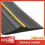 Universal Garage Door Bottom Threshold Seal Strip Weatherproof Rubber (10Ft, Black)