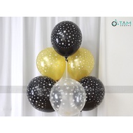 Set of 05 star printed rubber balls DK25cm BBCS-INSAO