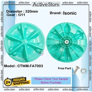 Isonic Washing Machine Pulsator Plate 320MM Gear11 CTWM-FA7003