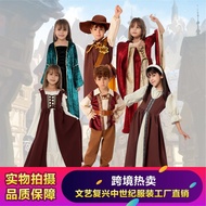Medieval Retro cosplay Children's Costume Halloween Carnival European Performance Costume Palace Cos