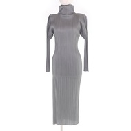 全新☆ 三宅一生PLEATS PLEASE PLEASE PP04-JK604 PP04-JD613 套裝，灰色，上衣：3件，裙子：1件，日本製造，正品，女裝