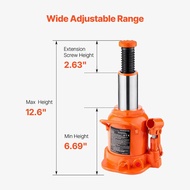 SucceBuy Hydraulic Bottle Jack 20/30/50 Ton Welded Bottle Jack with 3-Section Long Handle, for Car P