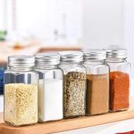 Stainless Glass Spice Bottle Jar Salt Pepper Seasoning Bottle Pepper Salt Container Bottle