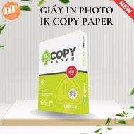 1 Ram 500 Tờ Giấy In A4 IK Copy 70 gsm đều màu không gợn sóng giấy photocopy láng mịn độ dày cao