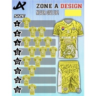 NEVER GIVE UP ชุดกีฬา Zone A ใส่เล่นกีฬา เตะบอล ใส่ออกกำลังกาย ราคาถูก