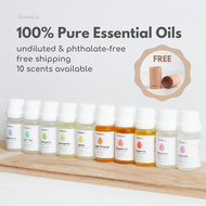 ChubbyCo. 100% Pure Natural Essential Oil for Aromatherapy / Humidifier / Diffuser - 10 Scents: Lavender, Eucalyptus, Lemongrass, Tea Tree, Peppermint, Orange, Grapefruit