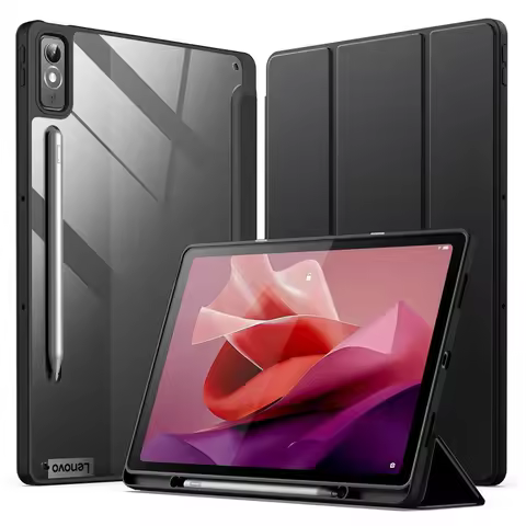 For Lenovo Xiaoxin Pad Pro 12.7 2025 Case TB375FC With Pen Holder Acrylic Tablet Funda Lenovo Tab P1