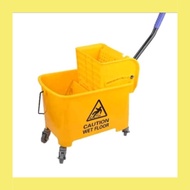 Heavy Duty Mop Bucket with Wringer Press
