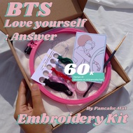 Bts "Love Yourself: Answer "Totebag kit Embroidery kit Bangtan DIY Beginner Embroidery kit