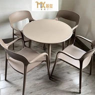 Tea Shop Milk Negotiation Dining Table Combination Outdoor Coffee Shop Table Chair Red Net Leisure S