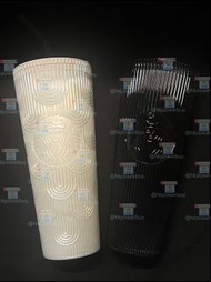 星巴克杯子海洋貝母榴蓮杯大容量吸管杯周年慶海洋情侶對8 保溫杯 水杯 水壺 戶外 保溫瓶