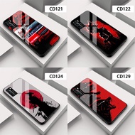 PC Plexiglass Back Case Realme Red Black Series For Realme 9 (4G) (5G) / 9i / 9 Pro / 9 Pro Plus / Realme X7 / X7 Pro