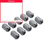 <FEELING>10 Pack Ferrite Ring Core Grey Clip-On Ferrite Core Noise Suppressor Cable Clips