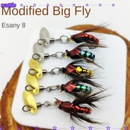WATTLE 1/5PCS Bionic Fly Fishing Bait, Fly Fishing Hook Flies Tackle Trout Jigs, Fly Fishing Lures K