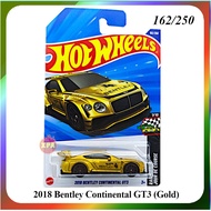 Hotwheels 2018 Bentley Continental GT3 Gold HW Hot Wheels
