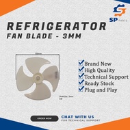 REFRIGERATOR FAN BLADE FB09 CW 100mm Hole Diameter : 3mm/4mm