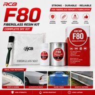 RCB F80 Fiberglass Repair Kit 210g | Fibreglass Resin DIY Repair Set | Gam Fiber Car Boat Bot Repair