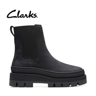Clarks Womens Orianna2 Top Chelsea Boots - Black Nubuck