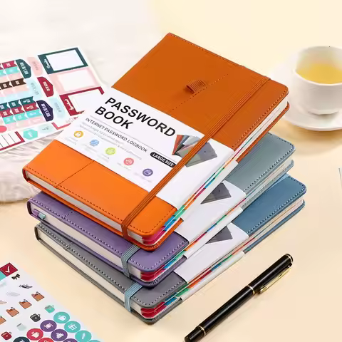 with Alphabetical Tabs A5 Password Book Website Address Log in Detail Internet Password Logbook Larg