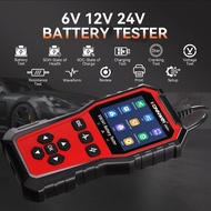 RideForce KW341 6V 12V 24V Car Motorcycle Battery Tester KONNWEI Truck Battery Voltage Analyzer Cran