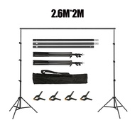 [READY STOCK-hot sale]300cm x 300cm* 4 clips /10ft x 10ft Heavy Duty Background Stand Backdrop Suppo