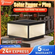 outdoor gate light solar Waterproof pillar light 4-Colors fence light solar outdoor garden light wit