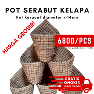 Pot Anggrek Sabut Kelapa / Pot Kerucut / Pot Anggrek / Pot Gantung Anggrek / Pot Sabut Kelapa