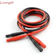 MERY 1/2pcs Meter Test Lead Extension, 4mm 100CM/ 39.37inch Male-to-Female Banana Plug, Silicone CAT