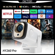 Mini projectorHY300 Pro HY260 PRO Auto Focus projector 4K Big LCD 4K Mini Projector 1080P Dual Band 
