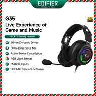 Edifier Hecate G35 7.1 Surround Gaming Headset - Hi-Res Audio | RGB | USB | Omni | PC | PS4 | Mac