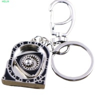 HELIX Spinning Rotor Keychain, Zinc Alloy Mechanical Automotive Engine Rotary Keyring, Decoration Sm